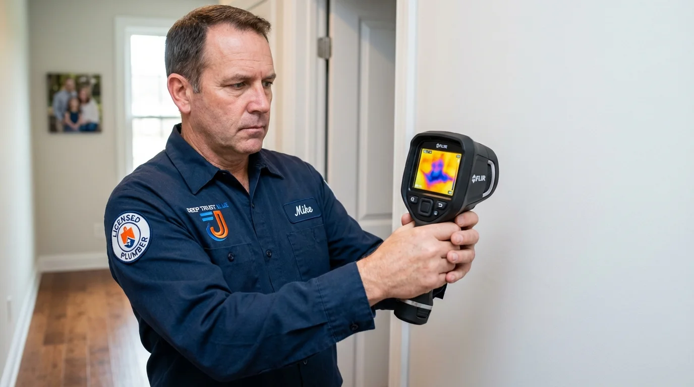 Thermal imaging leak detection by Johns Plumbing LLC in Tatamy